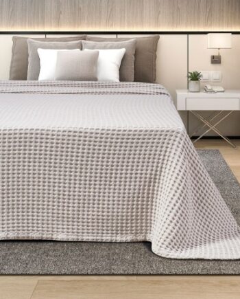 ΚΟΥΒΕΡΤΑ ΠΙΚΕ KING SIZE ADAM HOME 240x260 BEIGE