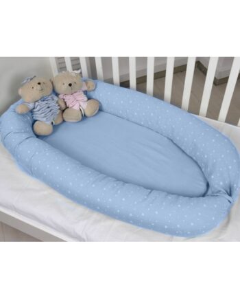 Oliver Baby des.371 Φωλιά διπλής όψης Μουσελίνα Σιέλ 55x95