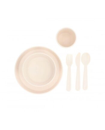 Σετ φαγητού 6 τεμαχών PP Εκρου της Tutete