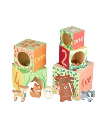 Κύβοι Στοίβαξης woodland Orange Tree Toys