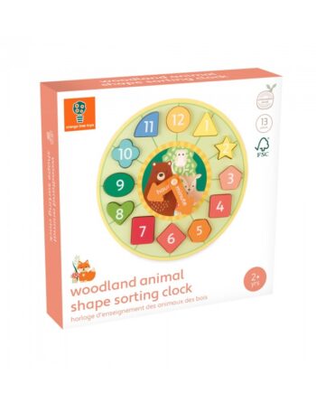 Ρολόι με Σχήματα woodland Orange Tree Toys