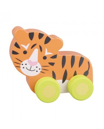 Tίγρης Push & Pull Orange Tree Toys