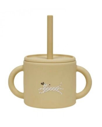 Ποτηράκι σιλικόνης με καλαμάκι Enkei ΕΚΡΟΥ OYOY