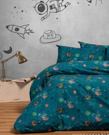 ΣΕΤ ΣΕΝΤΟΝΙΑ ΜΟΝΑ (Λ) INTERSTELLAR PETROL KIDS LINE (100X200+32)