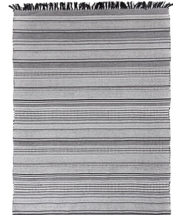 Χαλί Urban Cotton Kilim Samaira Black White Royal Carpet - 160 x 230 cm